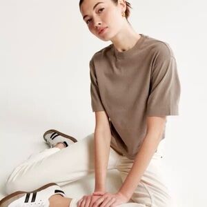 Abercrombie Essentials- Casual Tan Women's Top